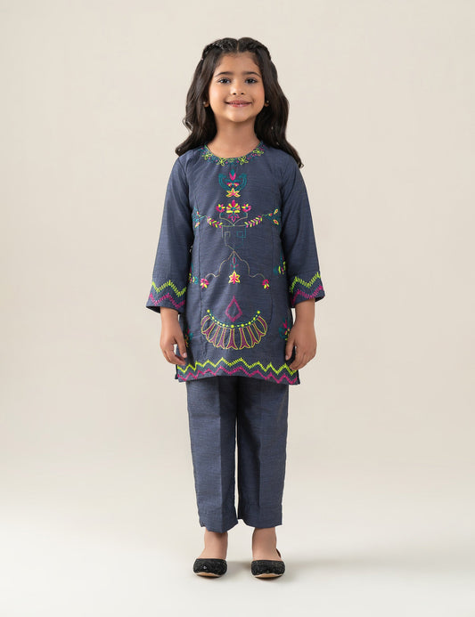 2 PIECE NEON EMBROIDERED SUIT