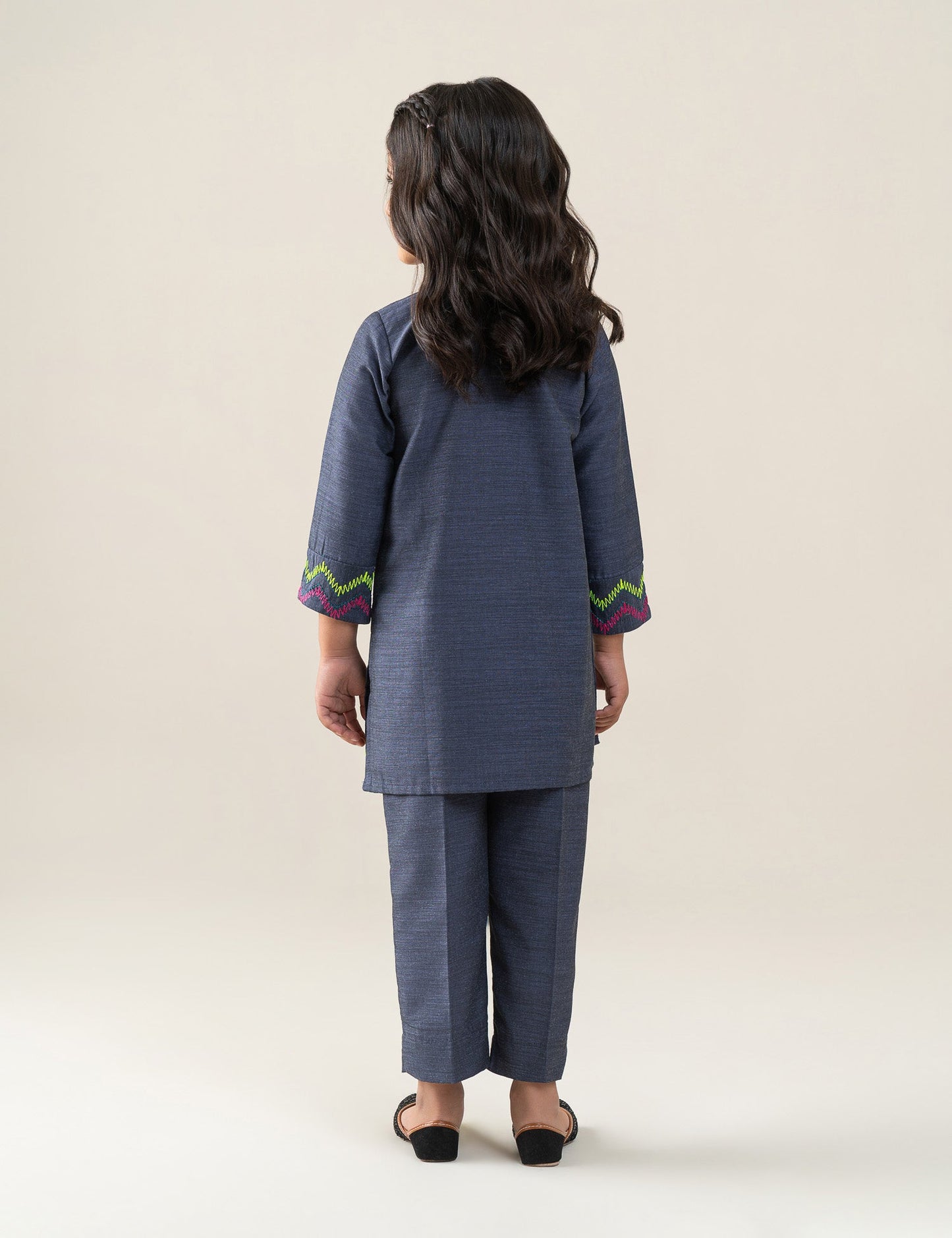 2 PIECE NEON EMBROIDERED SUIT