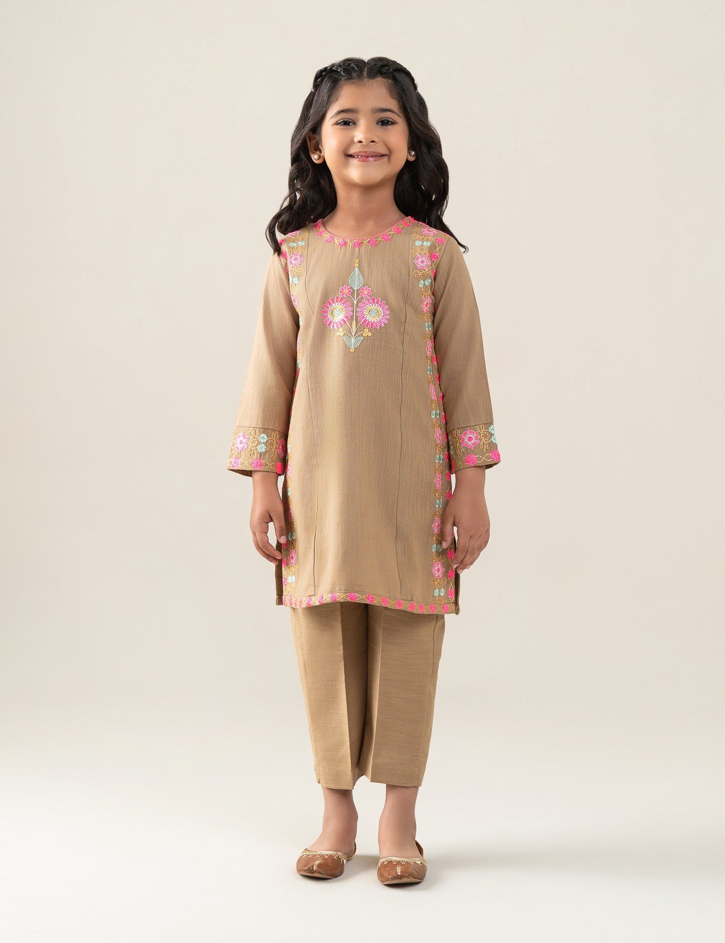 2 PIECE VIBRANT EMBROIDERED SUIT