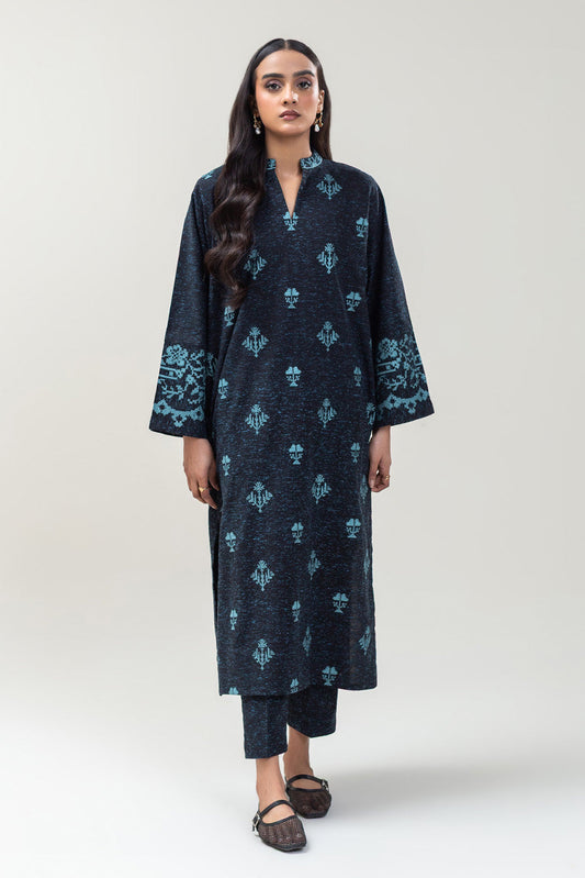 2 PIECE EMBROIDERED POLY NEPS SUIT (PRET)