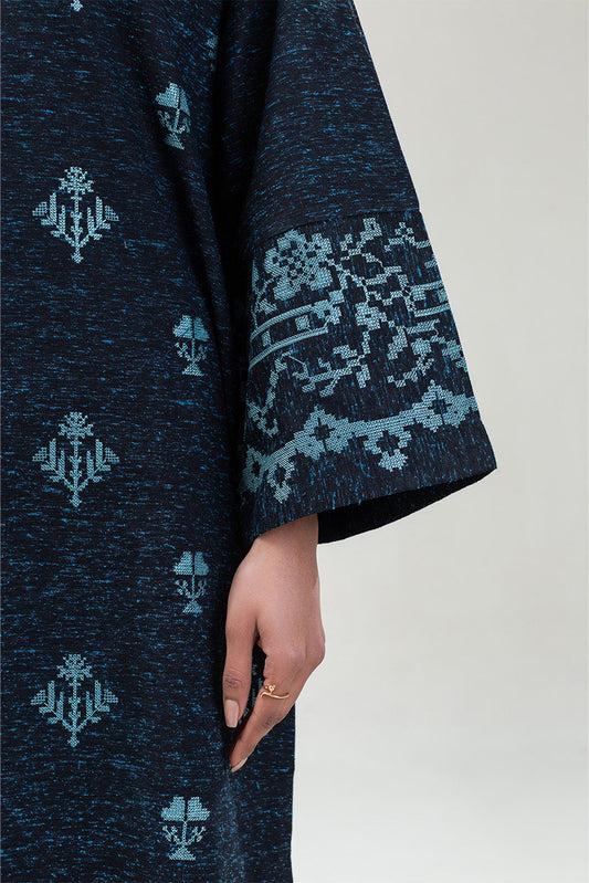 2 PIECE EMBROIDERED POLY NEPS SUIT (PRET)