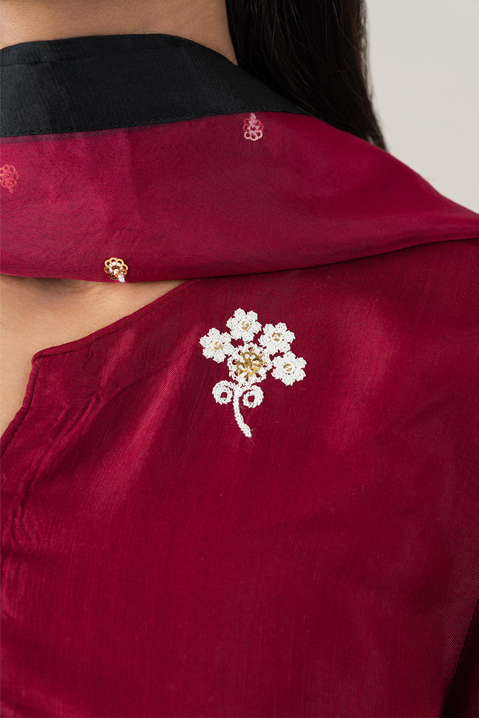 3 PIECE EMBROIDERED RAW SILK SUIT (LUXURY-PRET)