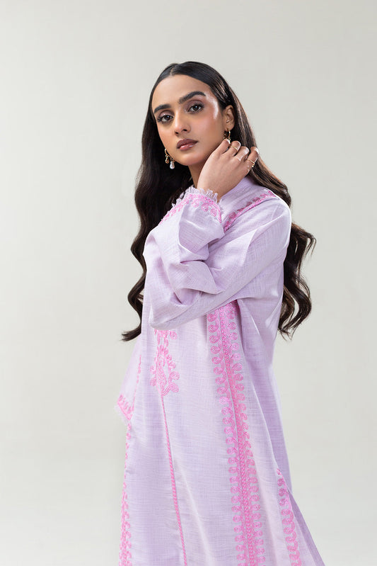 2 PIECE EMBROIDERED TWO WAY SLUB SUIT (PRET)