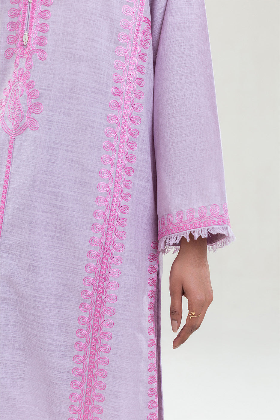 2 PIECE EMBROIDERED TWO WAY SLUB SUIT (PRET)