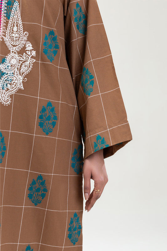 EMBROIDERED JACQUARD SHIRT (PRET)