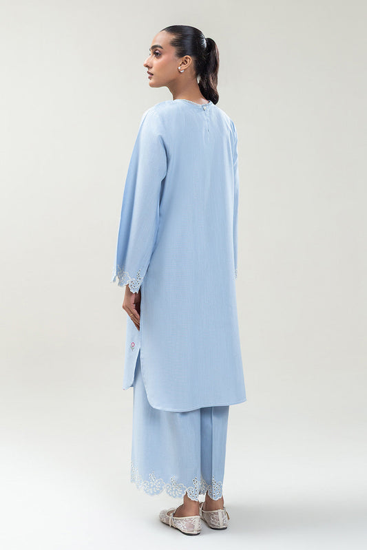 2 PIECE EMBROIDERED SLUB KHADDAR SUIT (PRET)