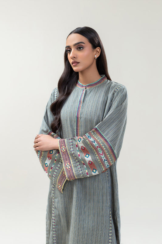 2 PIECE EMBROIDERED KHADDAR SUIT (PRET)