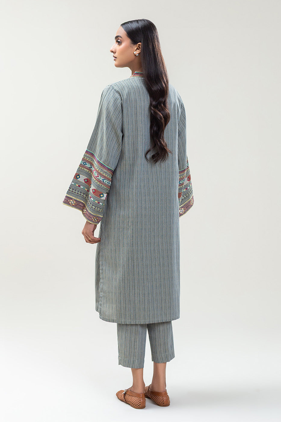 2 PIECE EMBROIDERED KHADDAR SUIT (PRET)