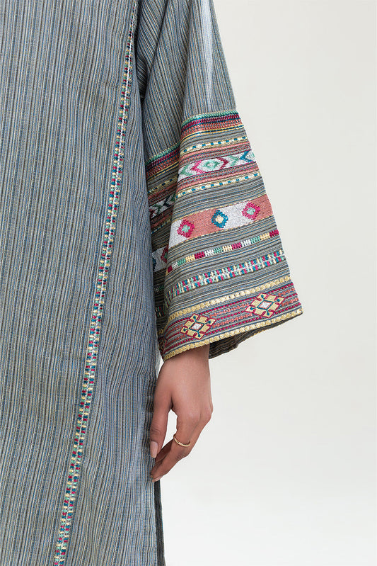 2 PIECE EMBROIDERED KHADDAR SUIT (PRET)